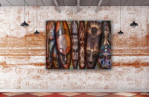 Miniatura 5 de SpiritualHands Lienzo decorativo de pared de arte africano, decoración de dormitorio negro y dorado, arte de pared de mujeres negras afroamericanas,