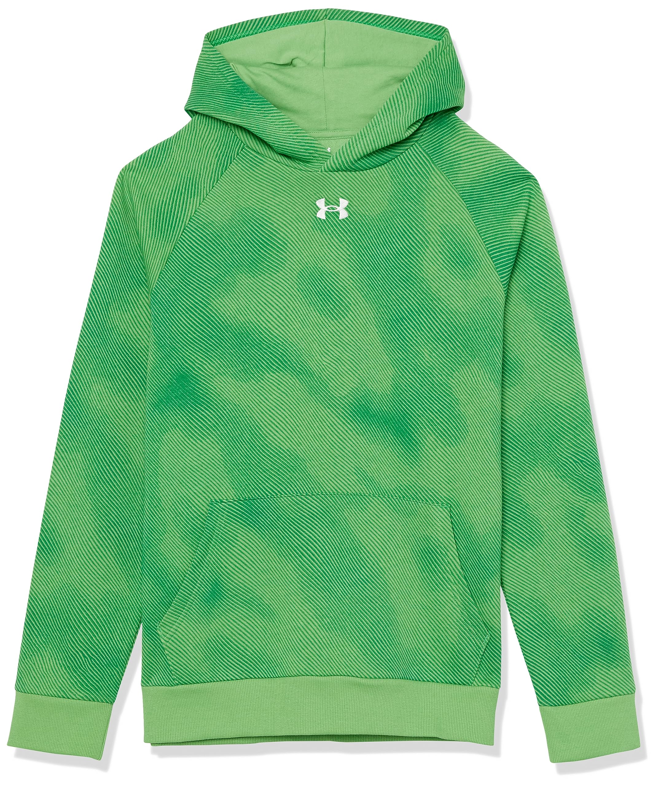 Sweat à capuche imprimé garçon Under Armour Rival Fleece vert L - 3