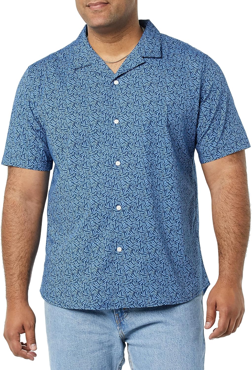 Amazon Essentials Men's Vacation Cotton Button-Down Resort Shirt, Short Sleeve - Image 4