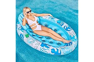 Sloosh Inflatable Tanning Pool Float Lounger for Adults - Ultimate Relaxation in Style