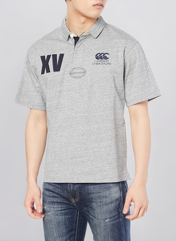 ここ　Canterbury ショートスリーブラガーシャツ（メンズ） 公式・アウトレット】ショートスリーブラガーシャツ（ユニ