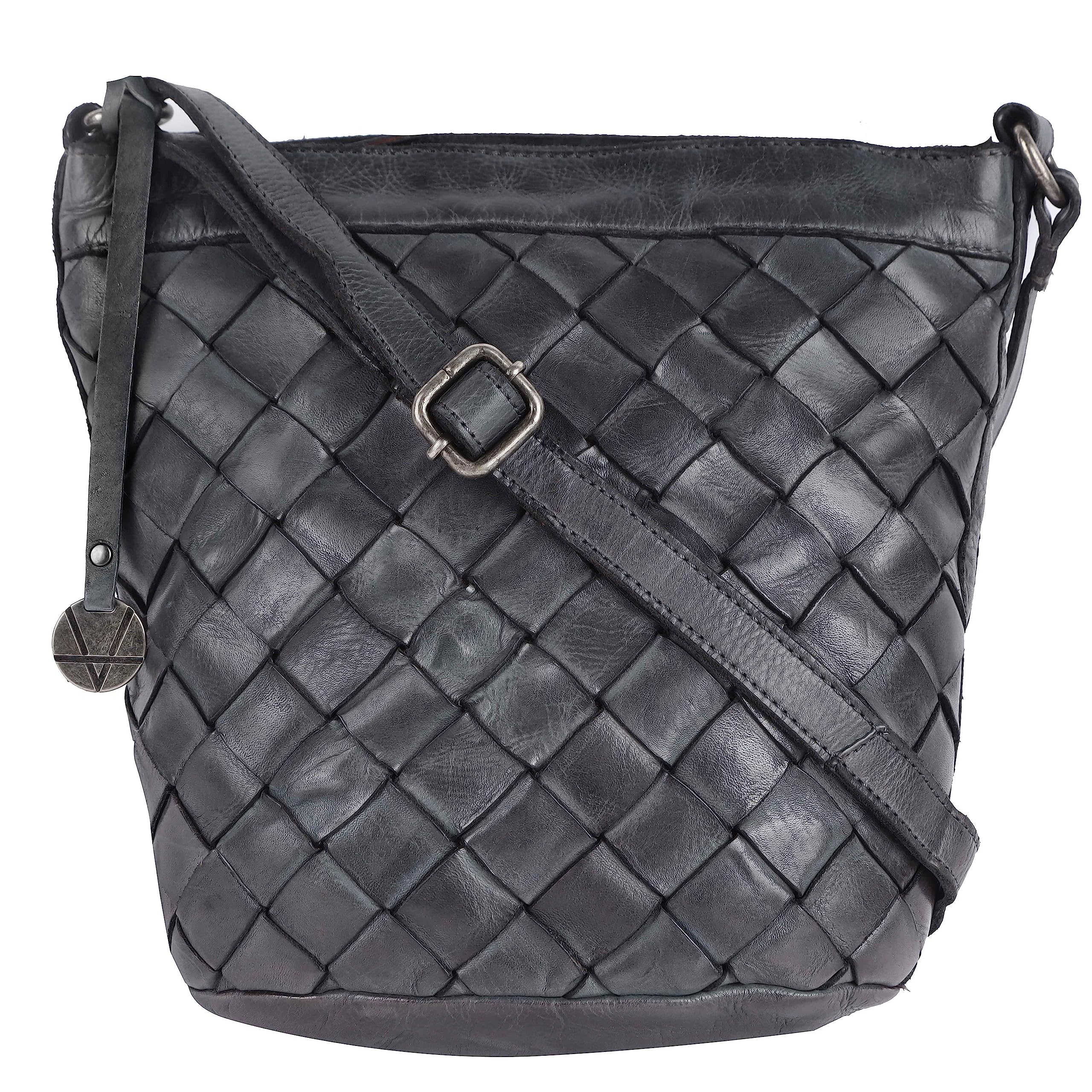 VILENCA HOLLAND Genuine Leather Crossbody Sling Bag for Women - Trendy Casual Office Bag with Adjustable Strap