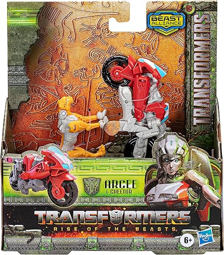 Miniatura 2 de Transformers Rise of The Beasts Movie Beast Alliance Beast Weaponizers, paquete de 2 juguetes Arcee & Cheetor, a partir de 6 años, 5 pulgadas