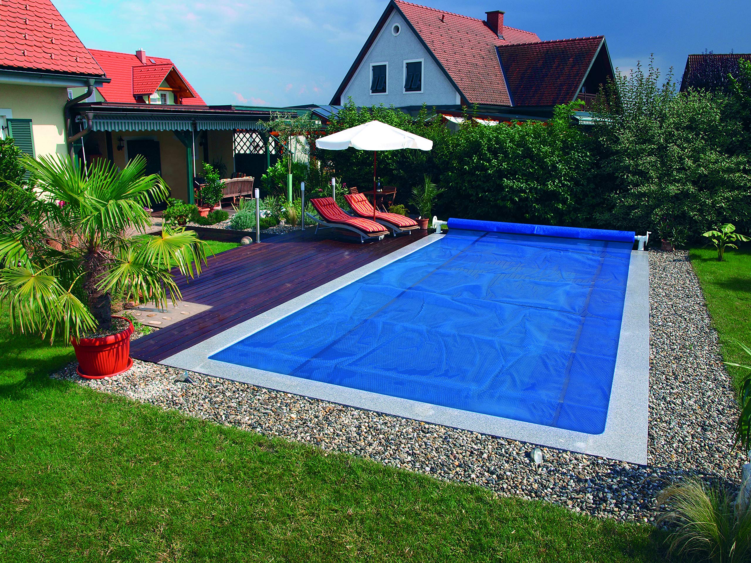 Steinbach Telo di Copertura Solare per Piscine rettangolari 900x400 cm, Spessore 300 µm, 036185