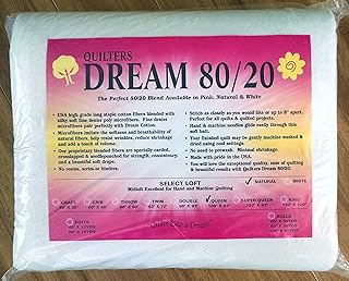 Quilter's Dream 80/20, Natural, Select Loft Batting - Queen Size 108"X93"