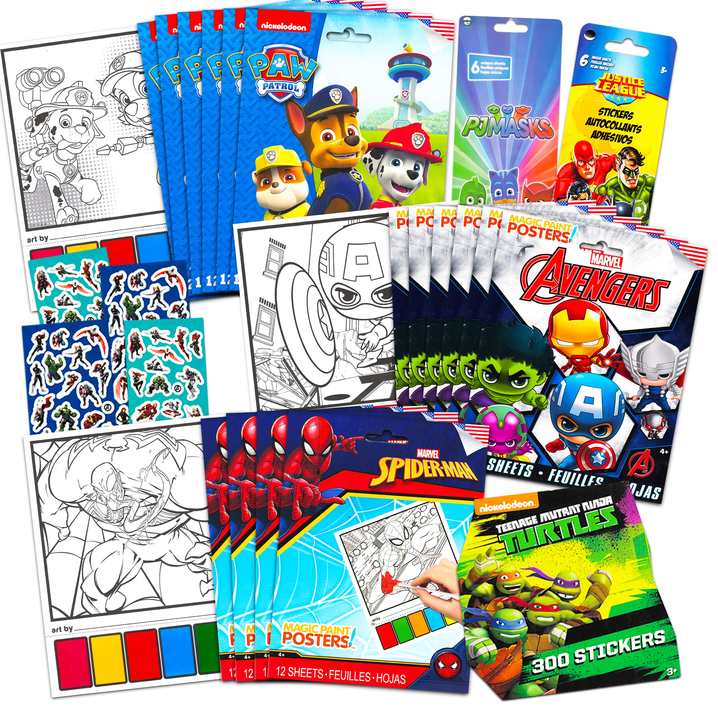 Buy Superhero Paint With Water Party Favors For Boys Ultimate Set 
