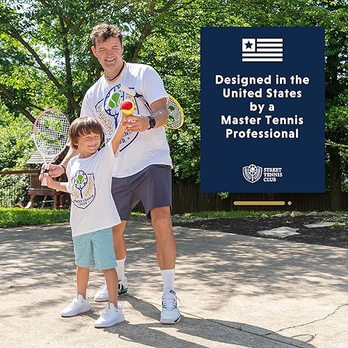 Miniatura 7 de Raqueta de tenis para niños de Street Tennis Club. El equipo adecuado te ayuda a aprender más rápido y jugar mejor