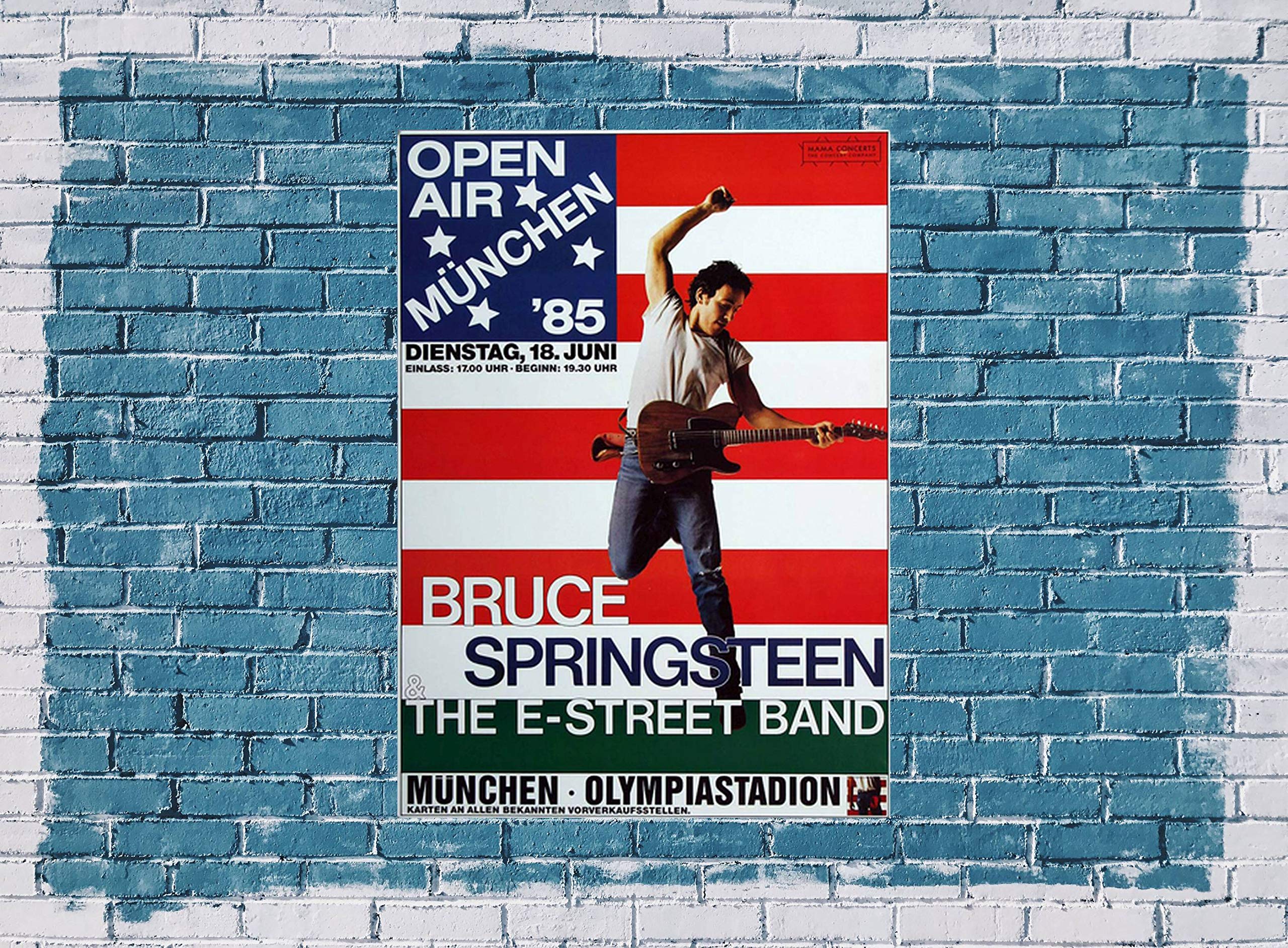 Bruce Springsteen - Born in The USA, München 1985 » Konzertplakat/Premium Poster | Live Konzert Veranstaltung | DIN A1 «