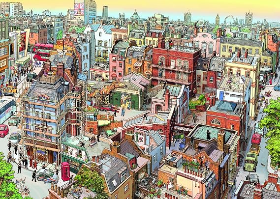 Heye New for 2016 Sherlock and Co/Gobel/Knorr Triangular Puzzles (2000-Piece, Multi-Colour)