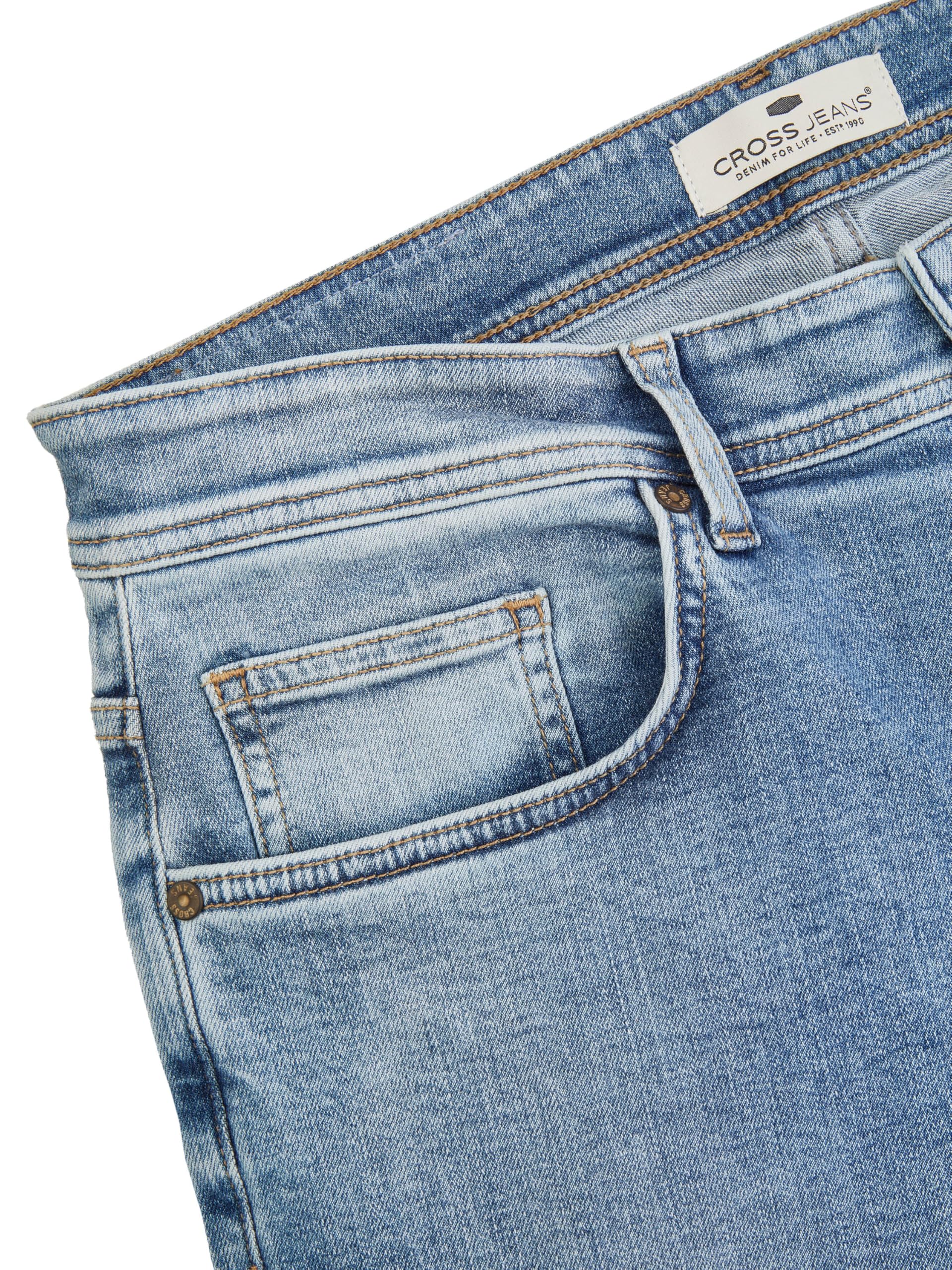 Cross Pantalones vaqueros para hombre, elásticos, cómodos/relajados, pantalones vaqueros Antonio, color azul y negro, 30, 31, 32, 33, 34, 36, 38, 40