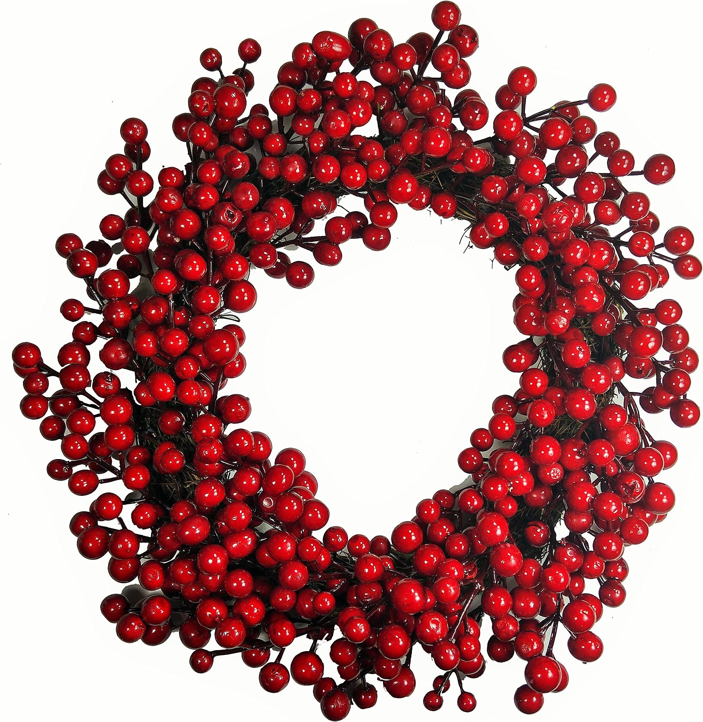 khevga door christmas wreath for perferct winter christmas red berries