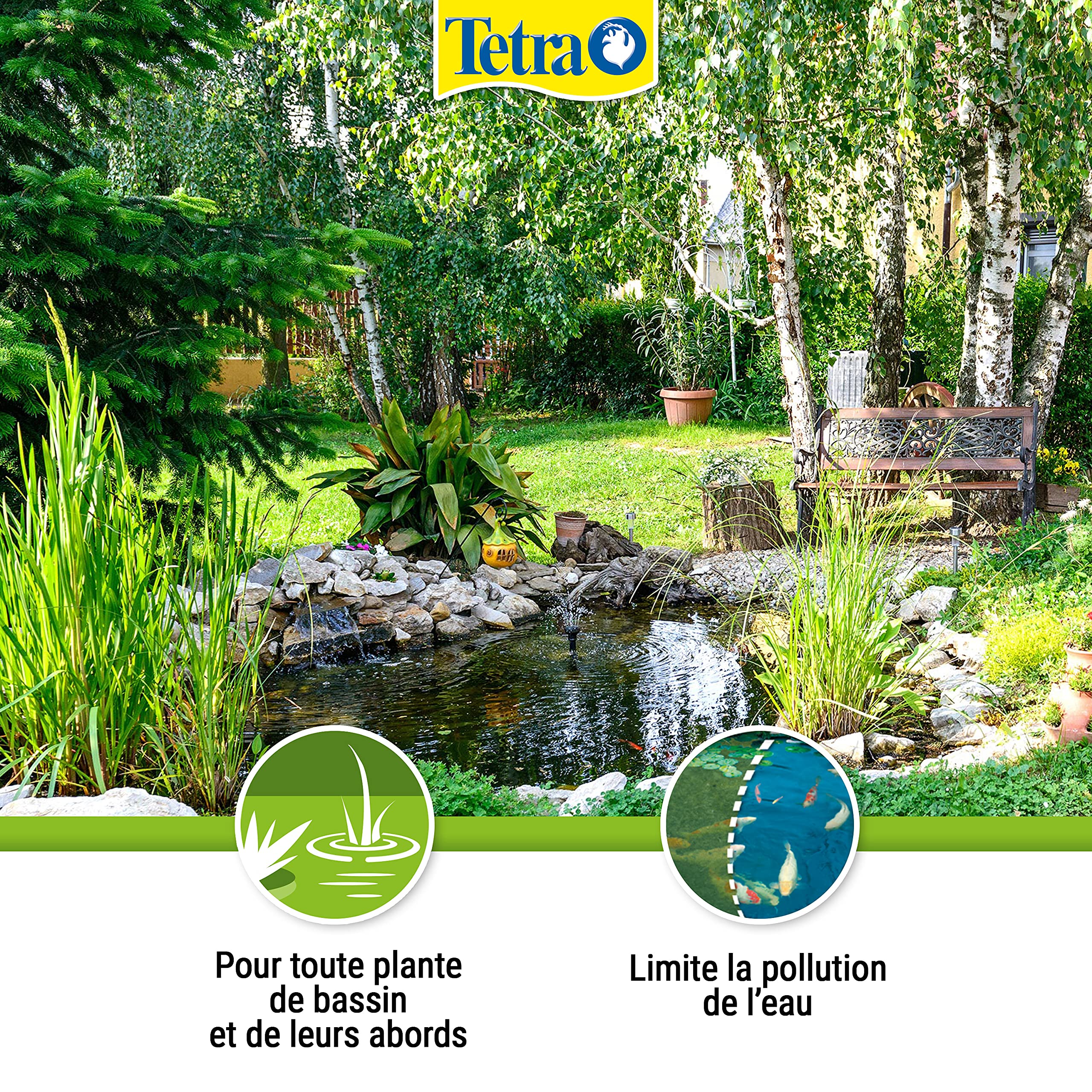 Tetra Pond AquaticCompost - Engrais, Terreau pour Fond de Bassin – Nutriments pour Plantes de Bassin de Jardin et d’Ornement - Favorise la Croissance des Plantes – 4 L