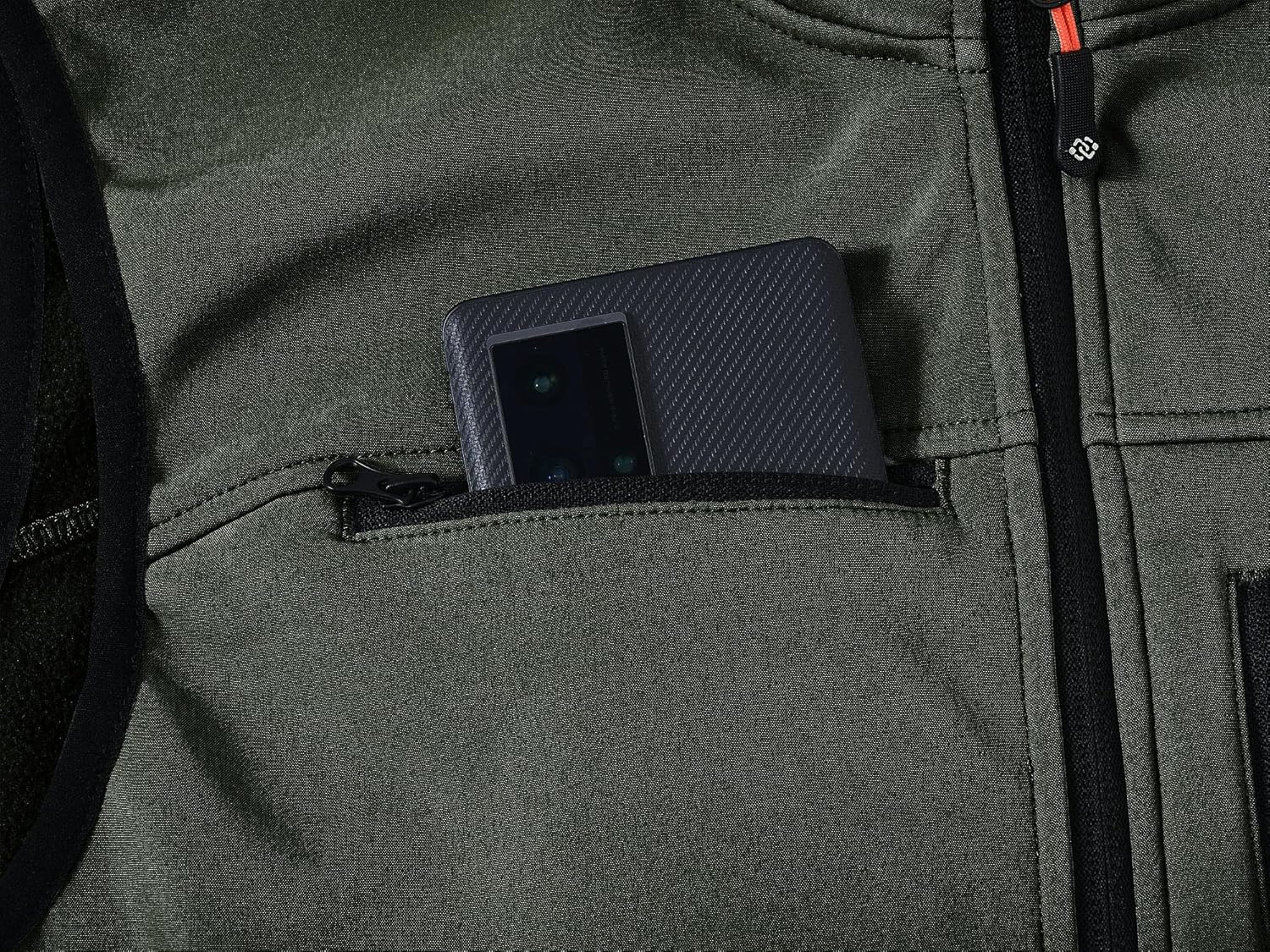 MoFiz Men's Vest Outerwear,Vest for men,Full Zip Fleece Lined Light Softshell Windproof Sleeveless Jacket for Hiking Golf - Image 6