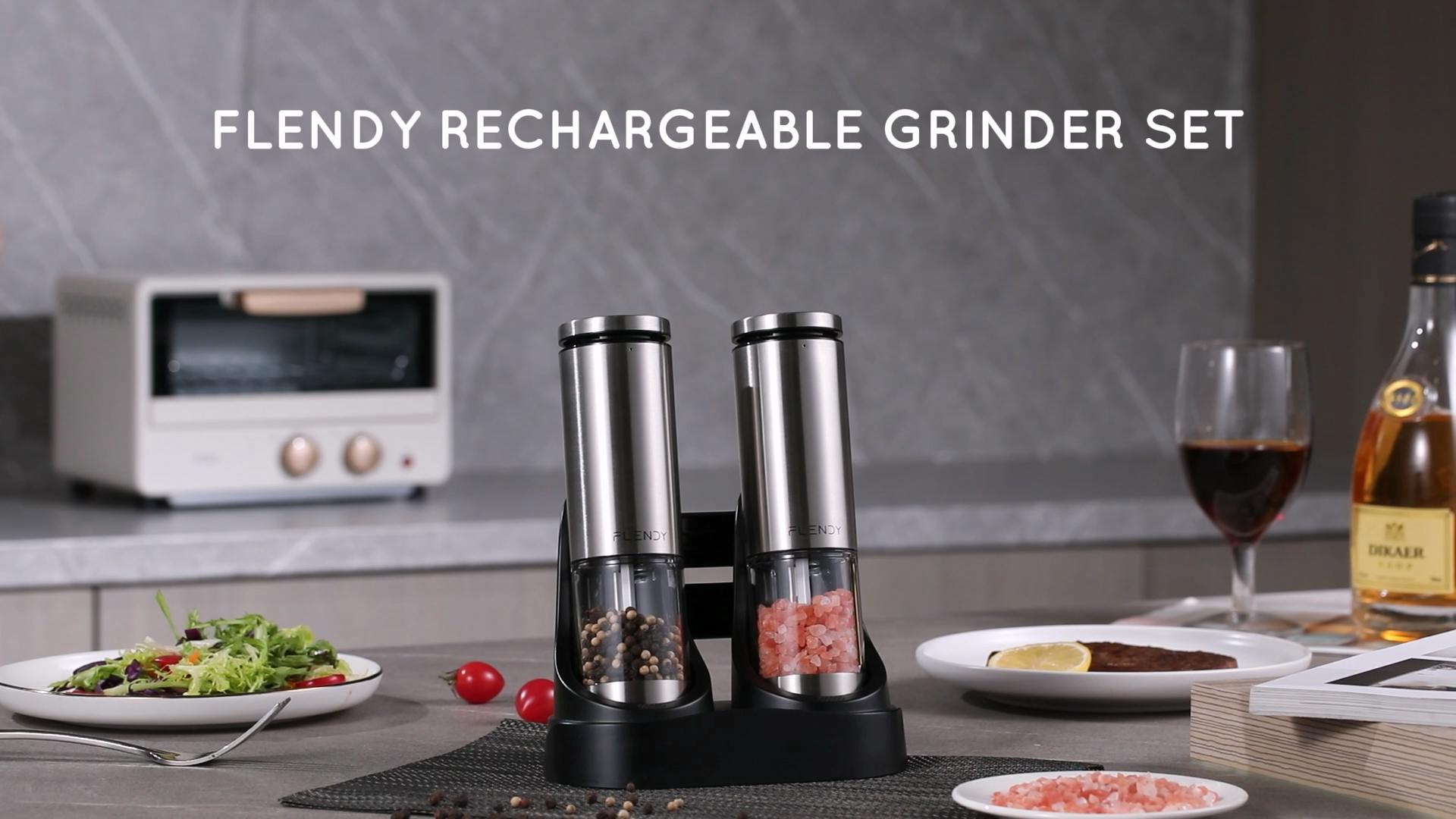 Amazon.com: Flendy Electric Salt and Pepper Grinder Set