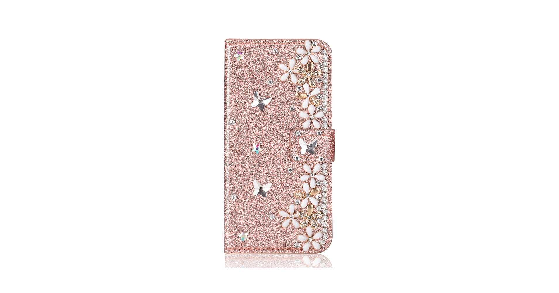 可愛い♥️iPhone13ProMAX用 スマホケース 手帳型 ローズゴールド 楽天市場】手帳型スマホケース 背面クリア ローズゴールドの通販