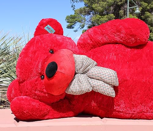 Miniatura 6 de Joyfay Oso de peluche gigante de 91 pulgadas, color rojo, de 7.5 pies, el mejor regalo para cumpleaños, Navidad, San Valentín, aniversario