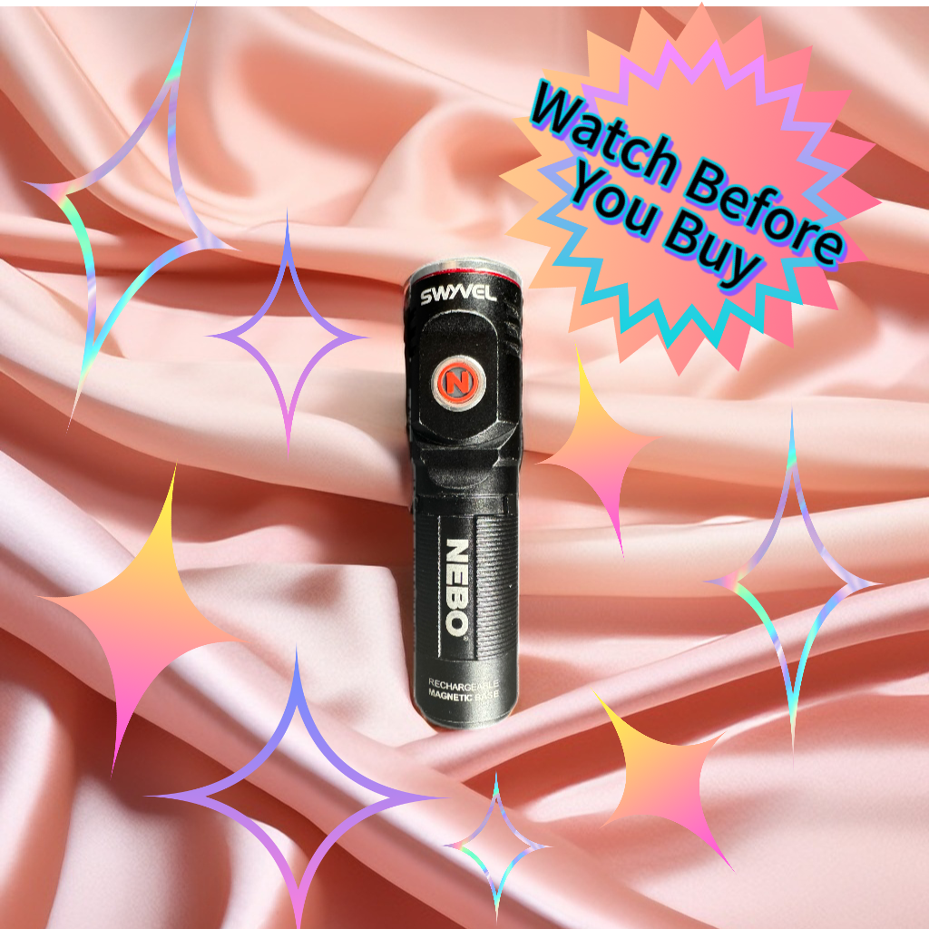 Watch NEBO SWYVEL 1000 Lumen USB Wireless Rechargeable Flashlight on Amazon Live