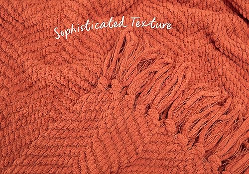 Miniatura 7 de Chanasya - Manta de punto muy suave con borlas cálida y acogedora, manta de felpa suave tejida para cama, sofá, silla, sofá, sala de estar, cama,