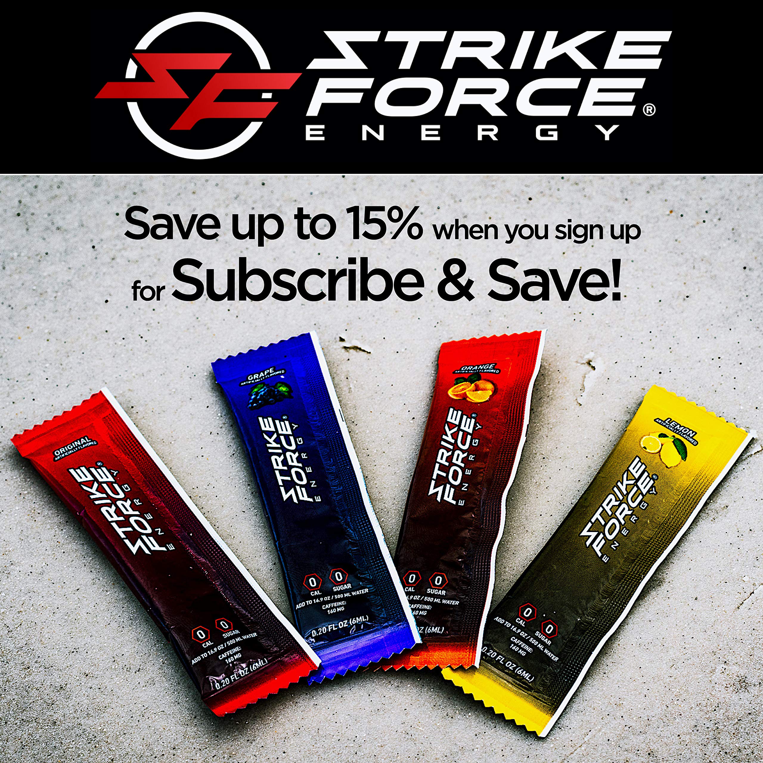 Strike Force Energy Drink Mix Original Flavor Natural Tasting