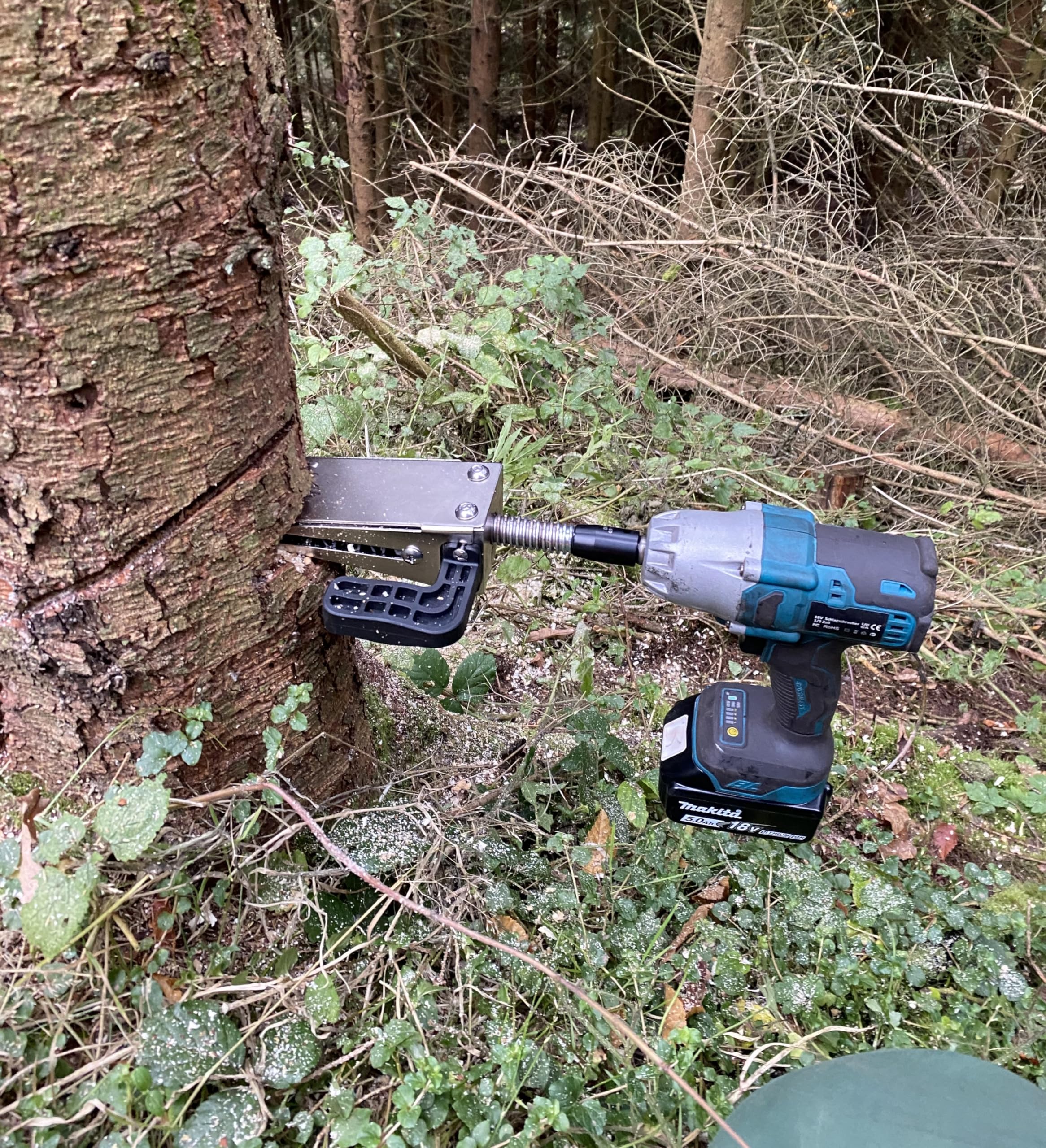 Berger & Schröter | Cuneo di espansione meccanico per avvitatore a batteria per falegname, raccolta del legno, lavori forestali