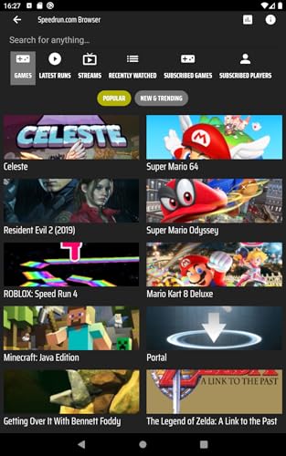Speedrun.com Browser (Unofficial)