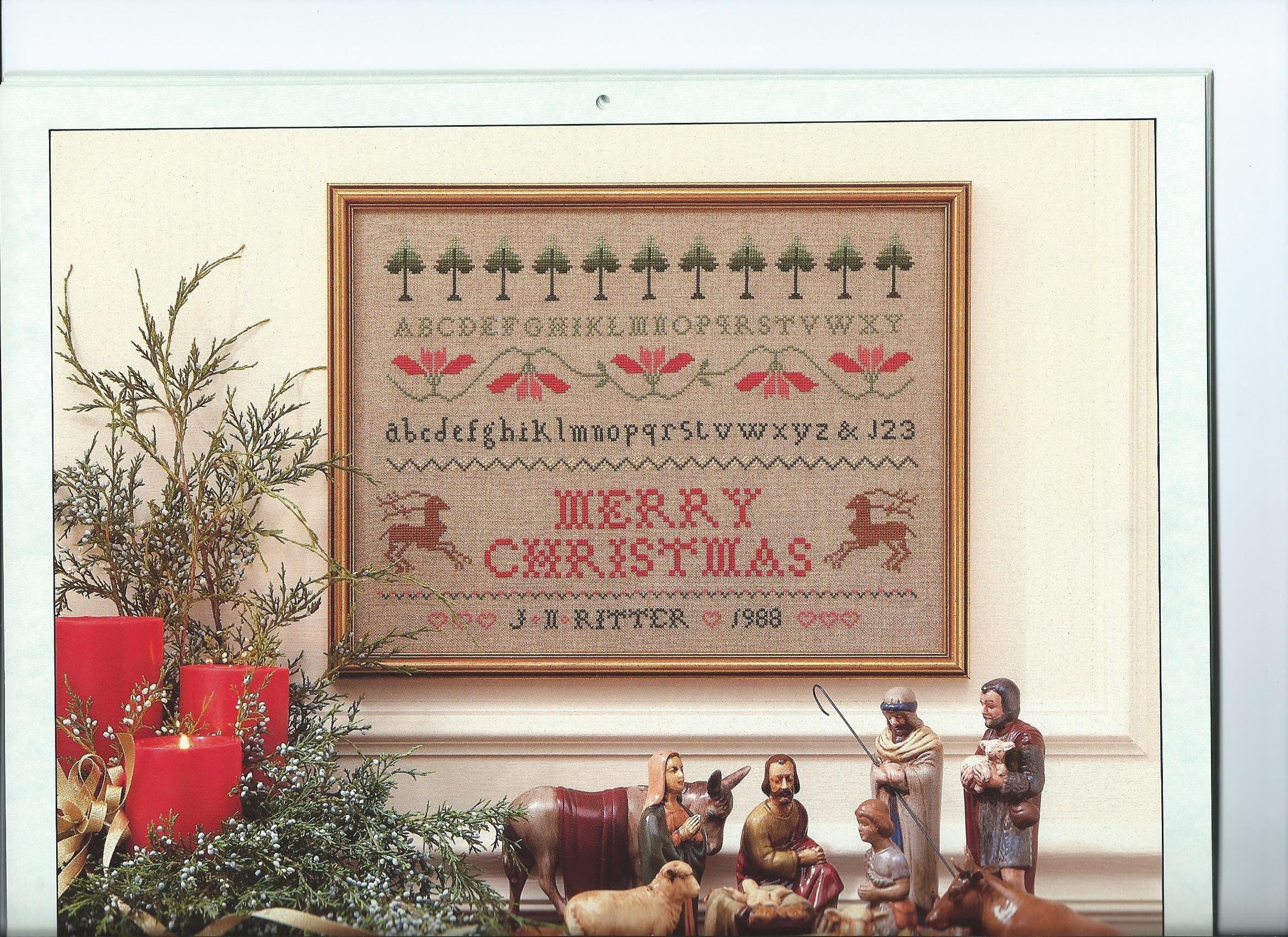 THE YEAR IN SAMPLERS 1988 (Workbook, needlework, calendar,)