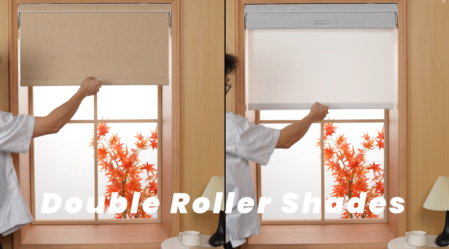 Amazon.com: Boolegon Dual Roller Shades with Cassette Valance