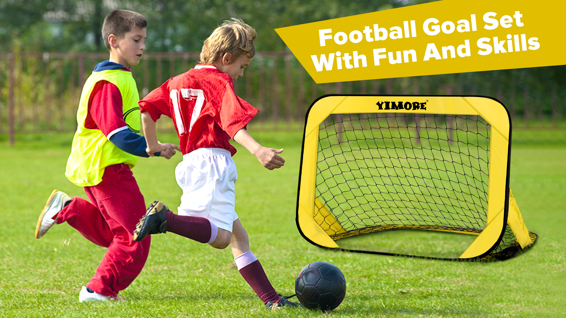 Porta Da Calcio Pieghevole Per Bambini - 4 Modalità Di Gioco, Pop-Up, Per Interni Ed Esterni - Foto 5