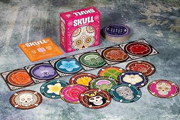 Asmodee | Skull – The Iconic Bluffing Party Game | Simple to Play, High-Tension Bidding Great for Games Nights & Gatherings | Roses or Skulls? Only You Know | 3–6 Players, Ages 10+, 30 Mins