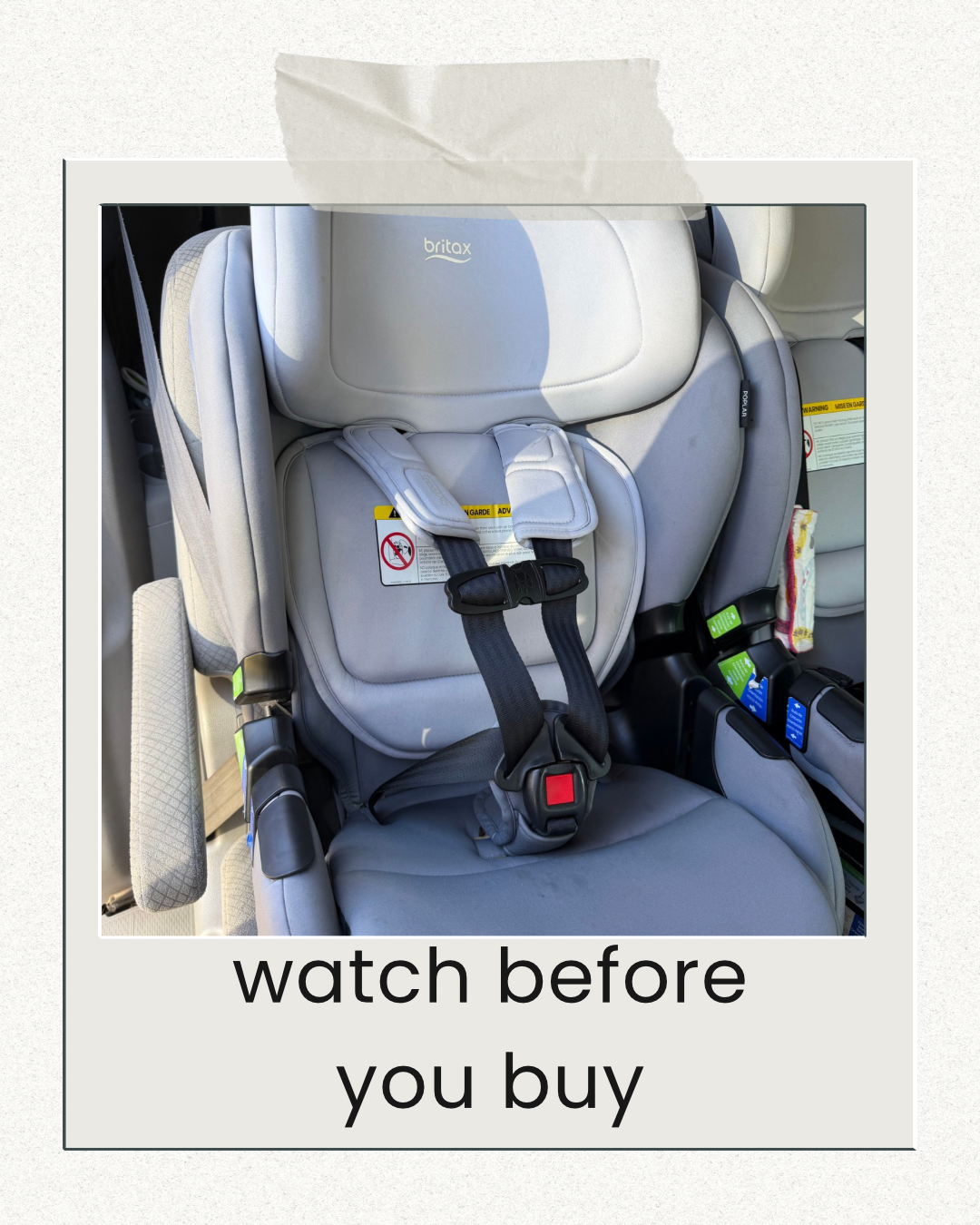 Watch Honest review of Britax Poplar car seat on Amazon Live