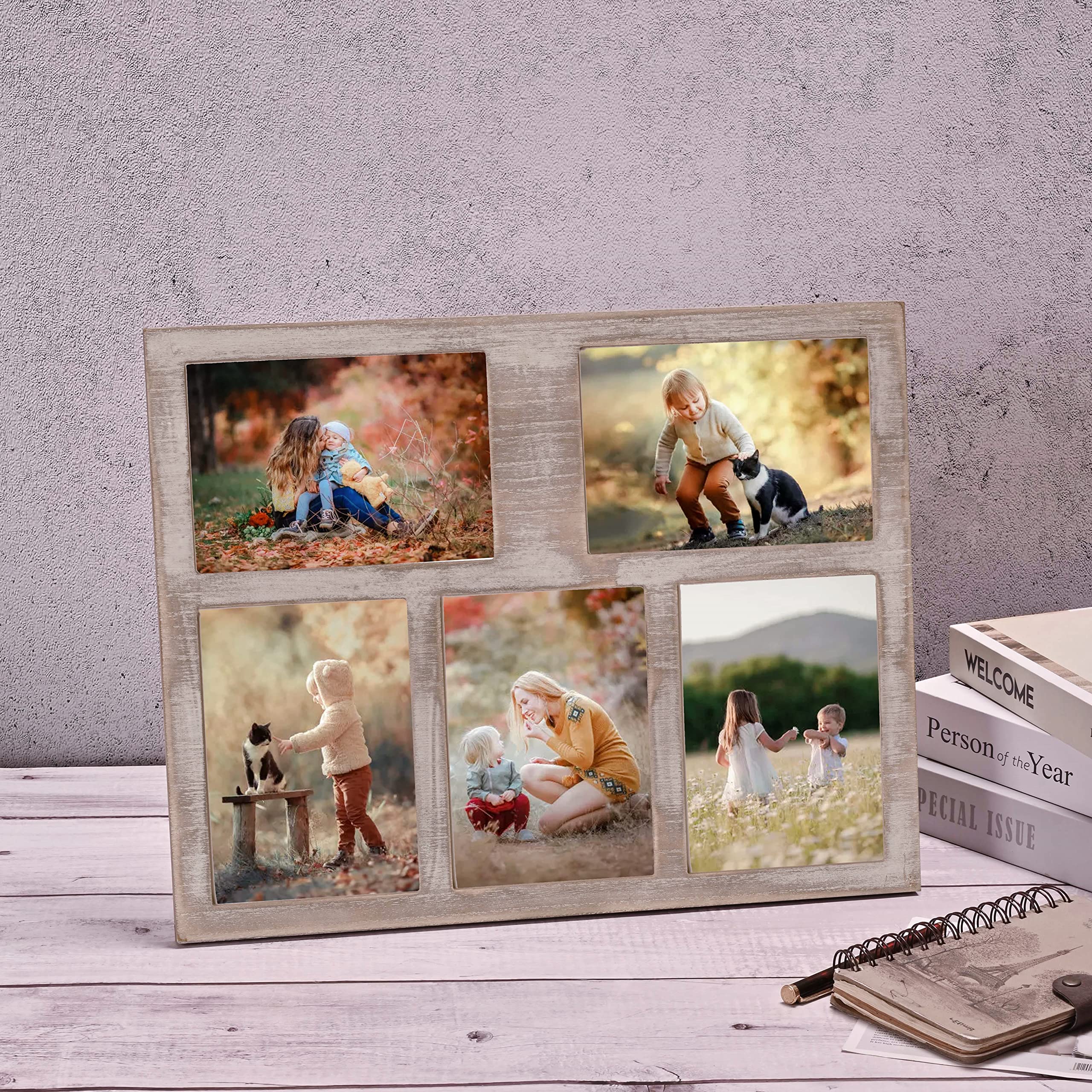 Amazon.co.jp: コラージュ写真フレーム (ブラウン) : ホーム＆キッチン