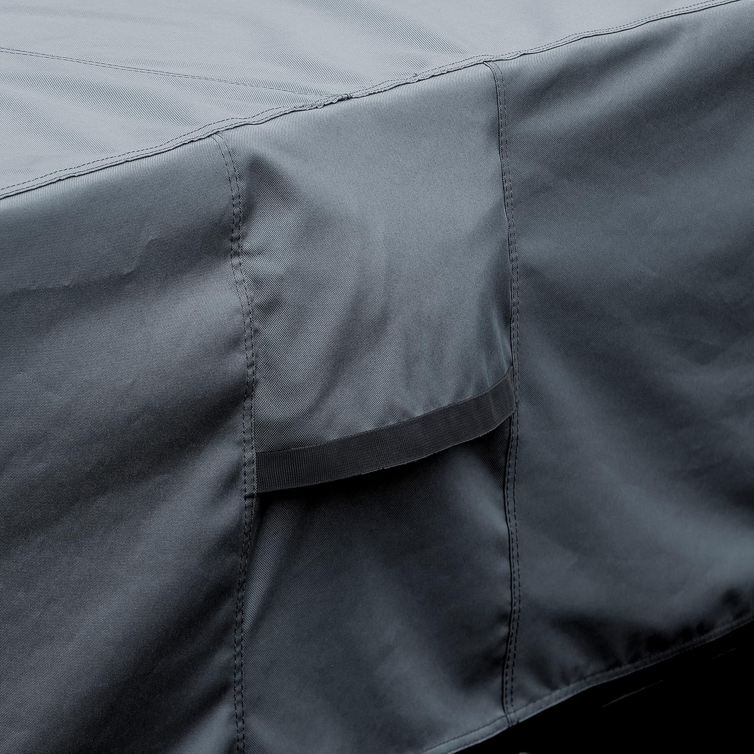 UCEDER Waterproof Hot Tub Cover -Outdoor Spa Cover Cap(Actual Size 97''x97''x20'' Fit 95''x 95'') 600D Heavy Duty Polyester Hot Tub Cover Protector(Dark Gray)