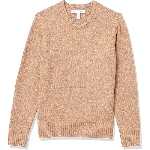 Amazon Essentials Men's Long-Sleeve Soft Touch V-Neck Sweater