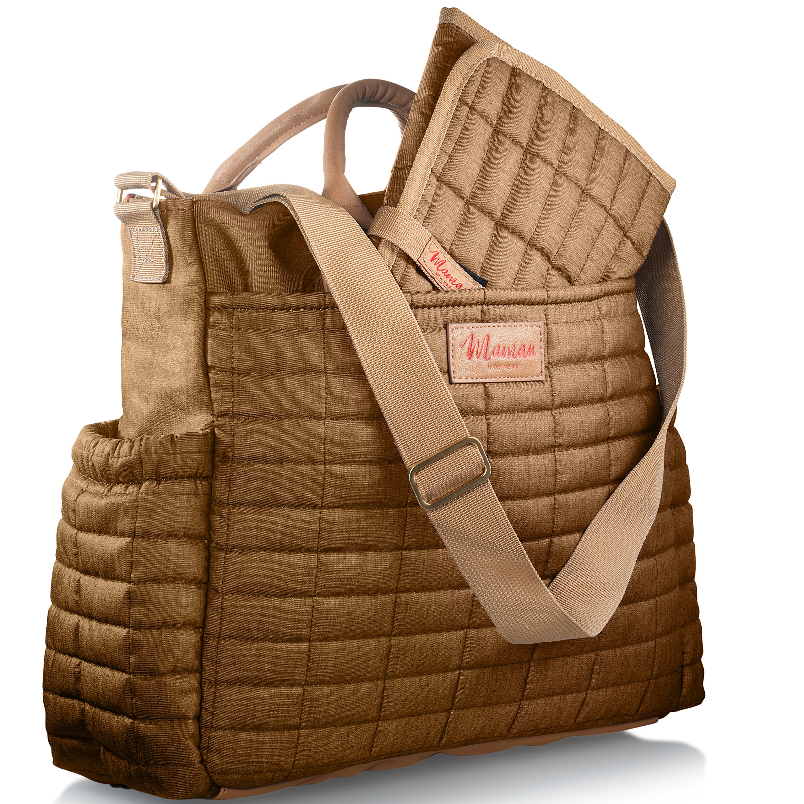 バッグ mamanan Amazon.com: maman Designer Diaper Bag With Matching Changing Pad