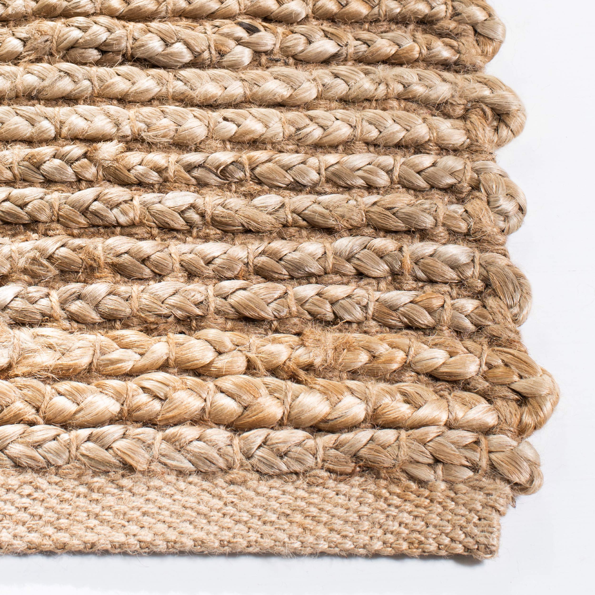 Cape Cod Collection - Alfombra decorativa de 3 x 5 pies, natural, yute trenzado hecho a mano, ideal para zonas de alto tráfico en entrada, sala de estar, dormitorio (CAP355A) 3