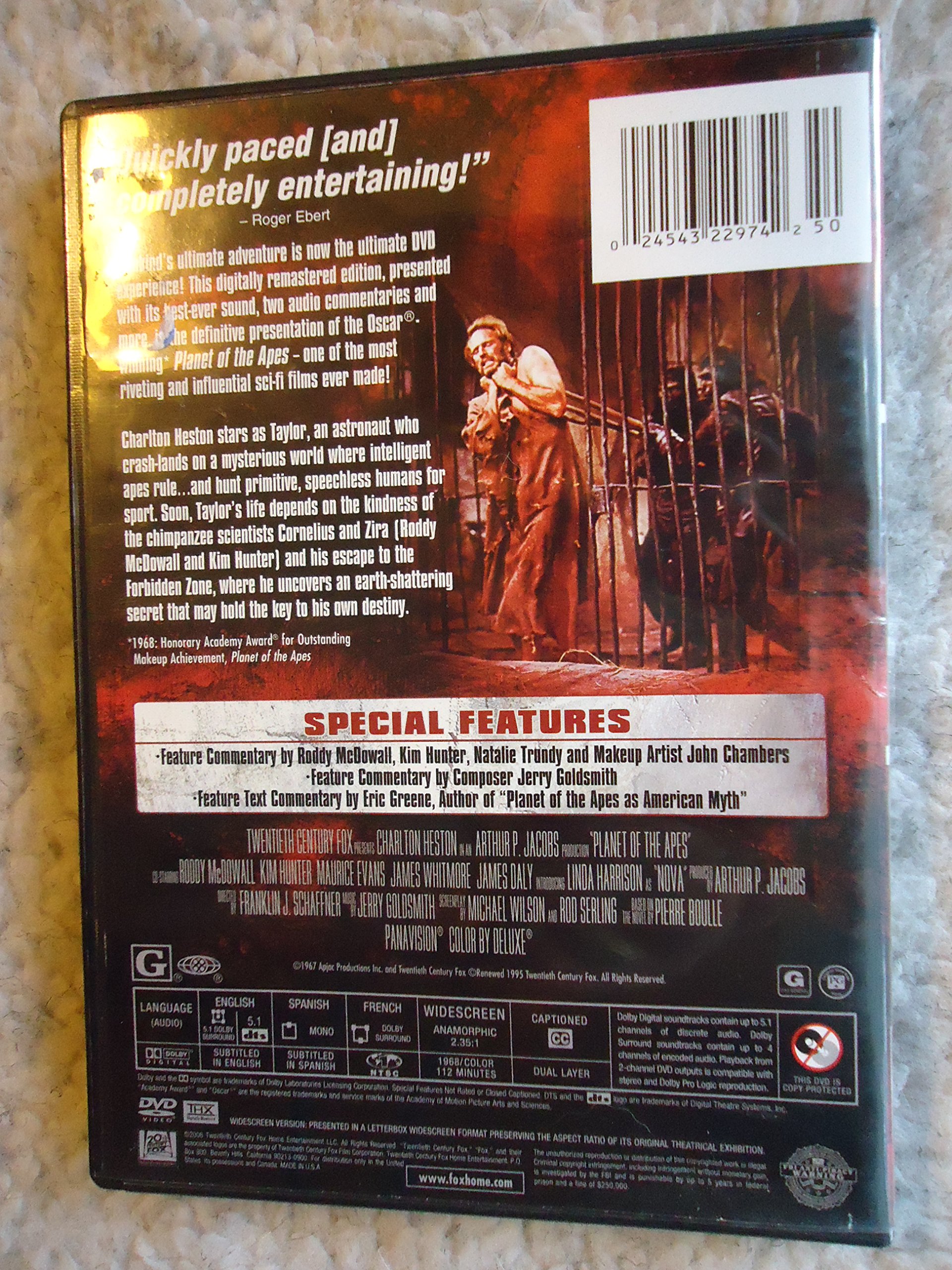 HESTON,CHARLTON Planet of The Apes 68