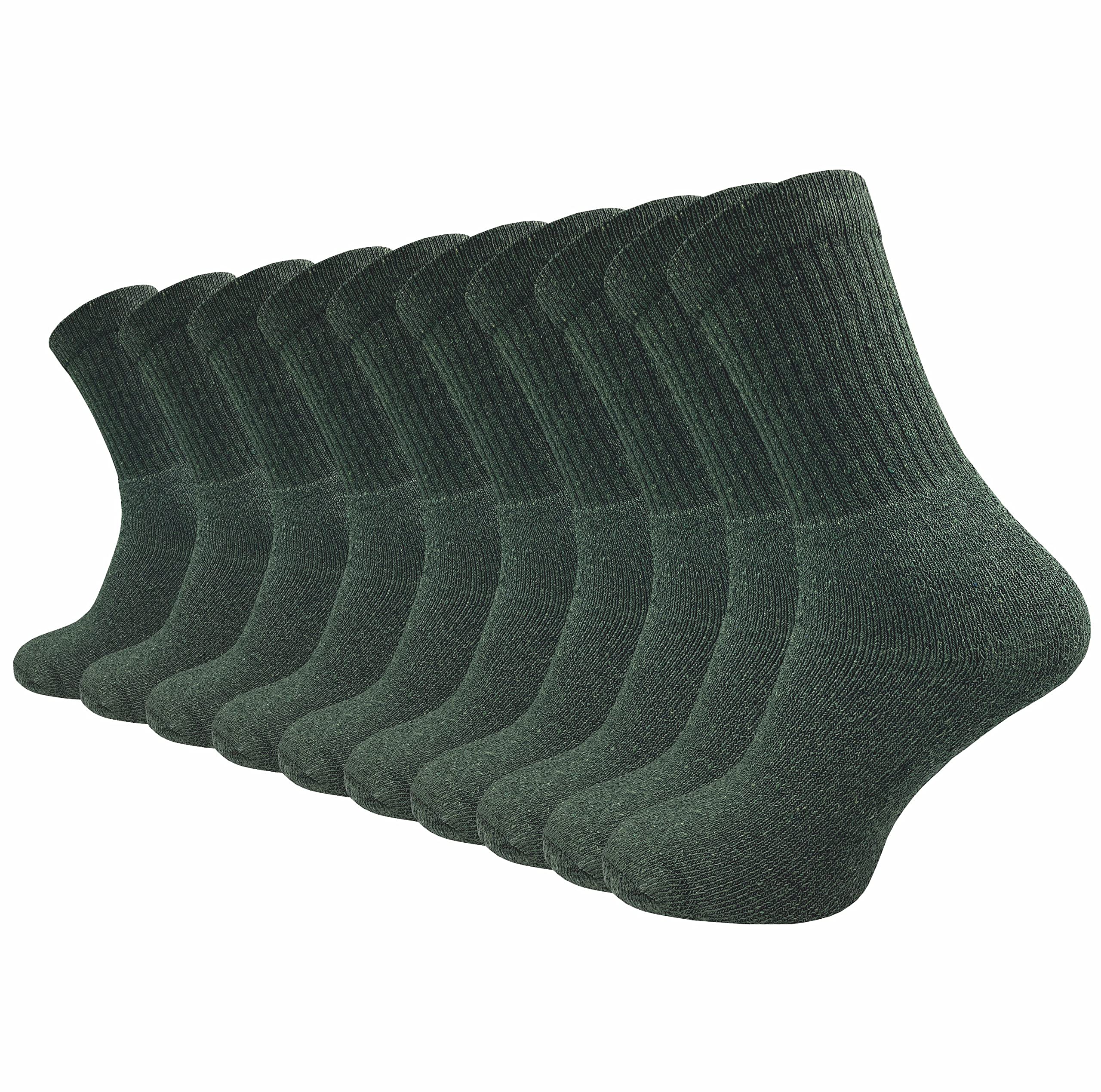 GAWILO Chaussettes Militaires et de Chasse 10 Paires - Pied en Tissu Éponge Renforcé