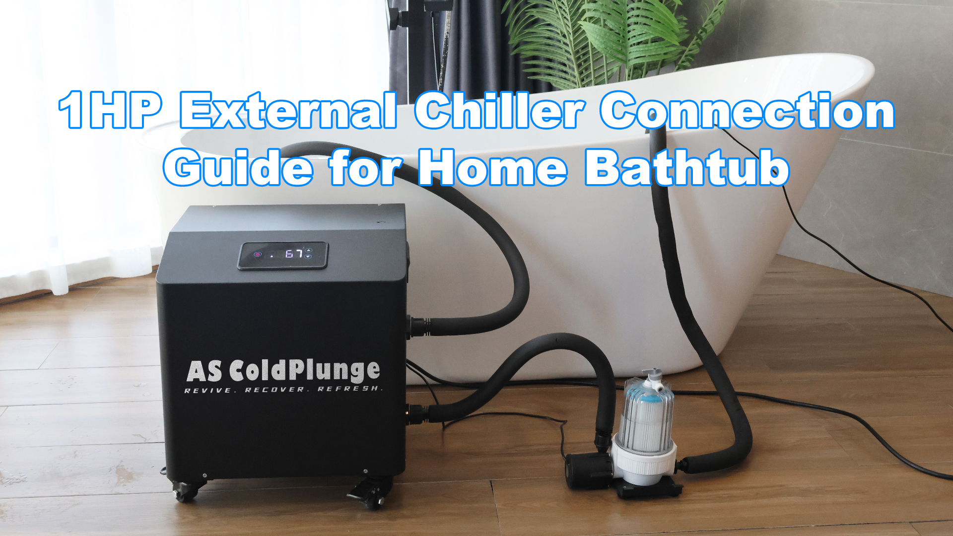AS ColdPlunge 1HP Ice Bath Water Chiller for Cold Plunge Tubs