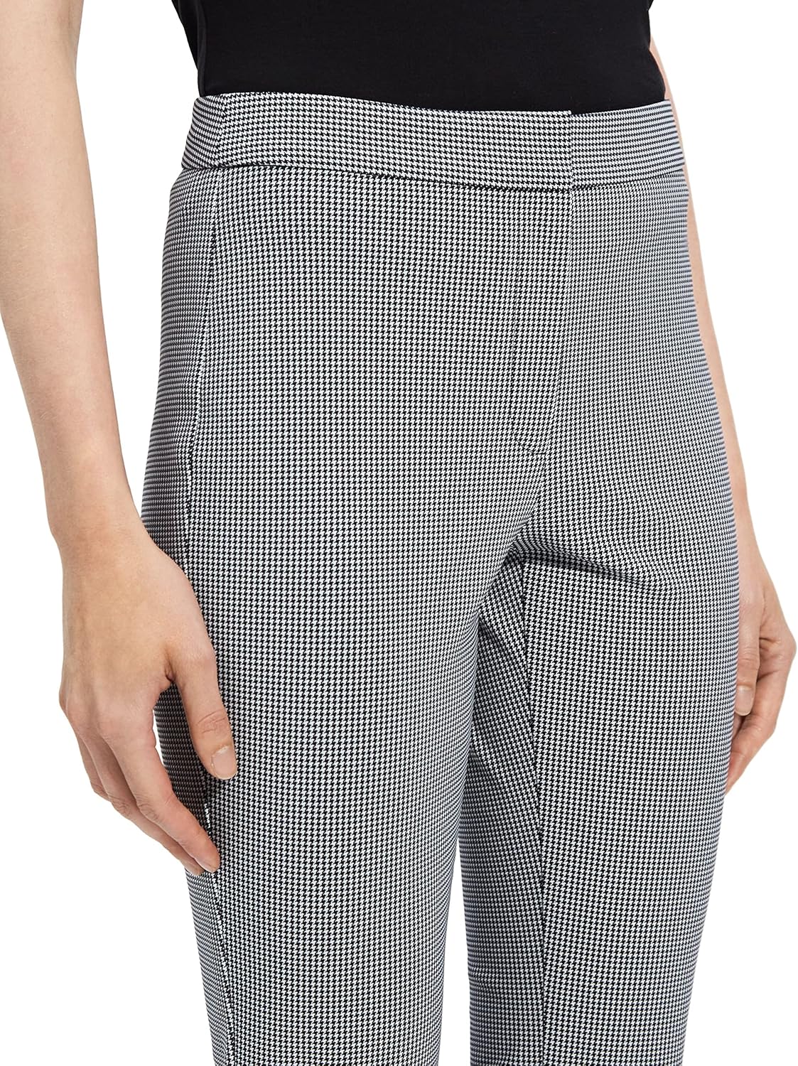 Theory Womens Houndstooth Slim Kick Pant - Image 7