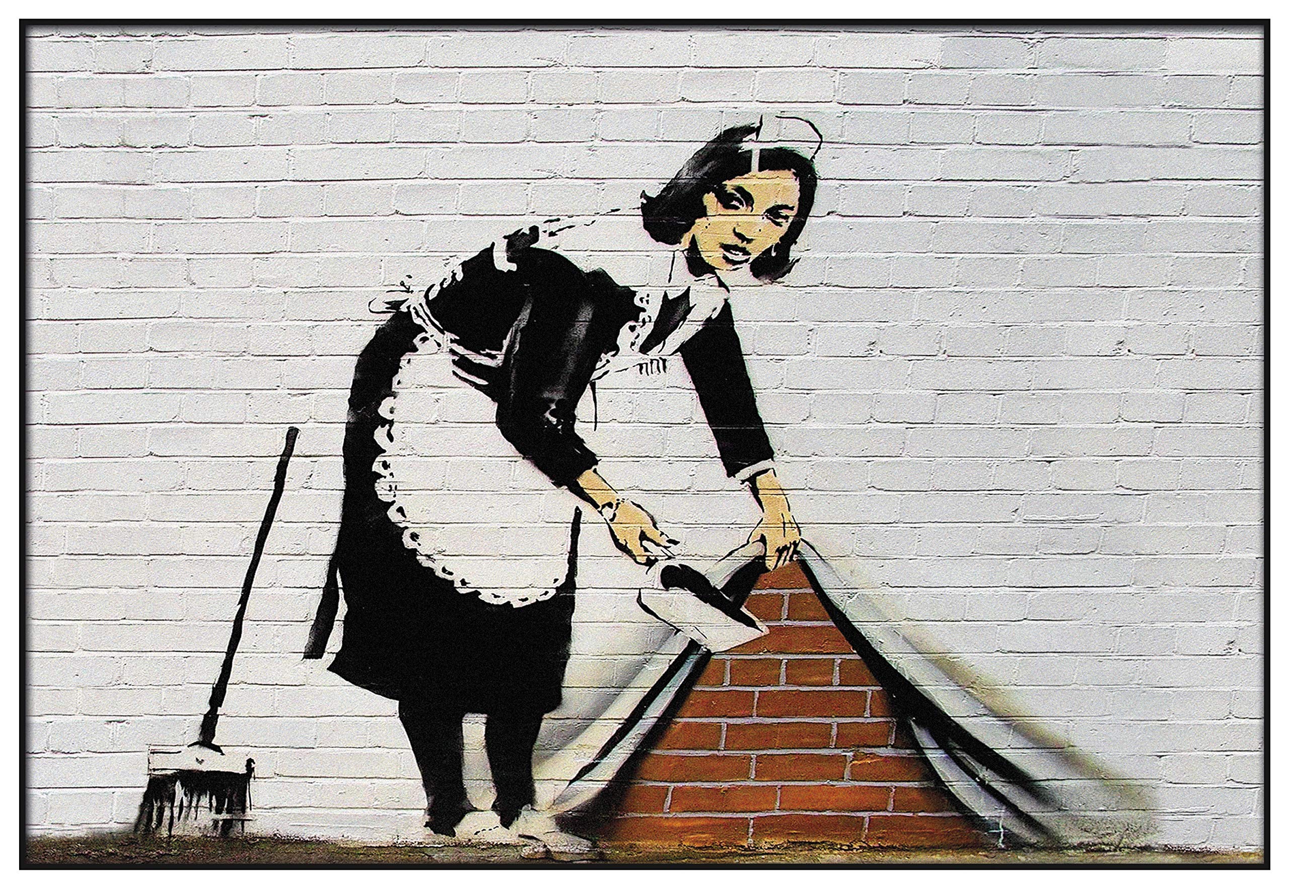 Poster Panorama Graffiti Banksy Pulp Fiction 70x50 cm - Imprimée sur Poster - Poster Banksy - Maison
