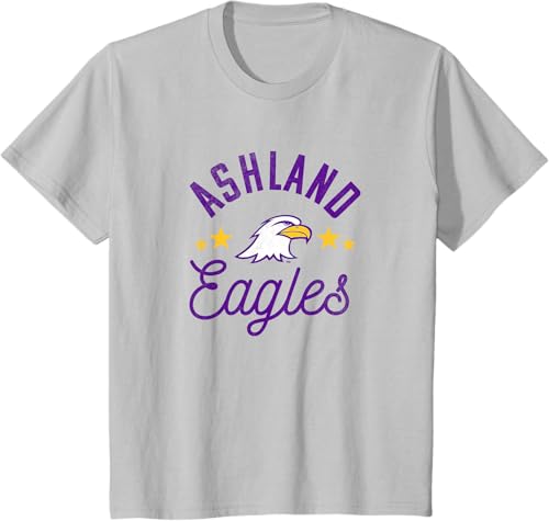 Miniatura 6 de Ashland University Camiseta con logotipo de Eagles, Gris Gris Oscuro,Blanco,Plateado,Gris Jaspeado