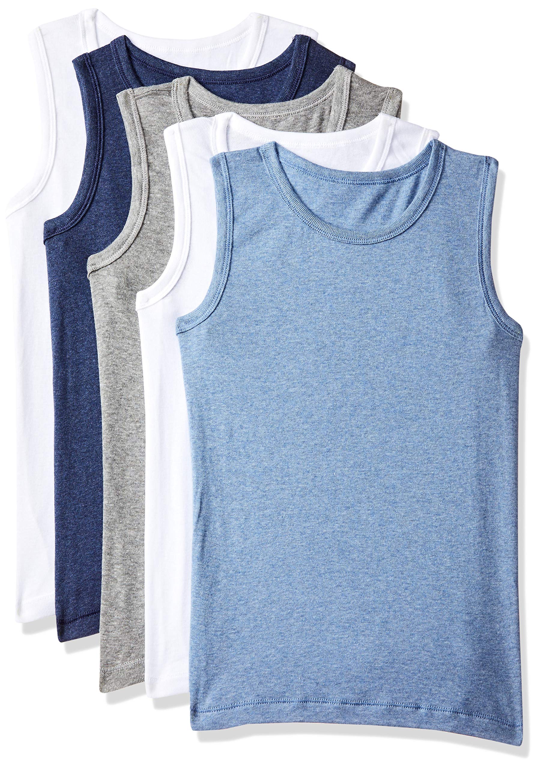 MothercareBoys 5Pk Multi Blue Vest