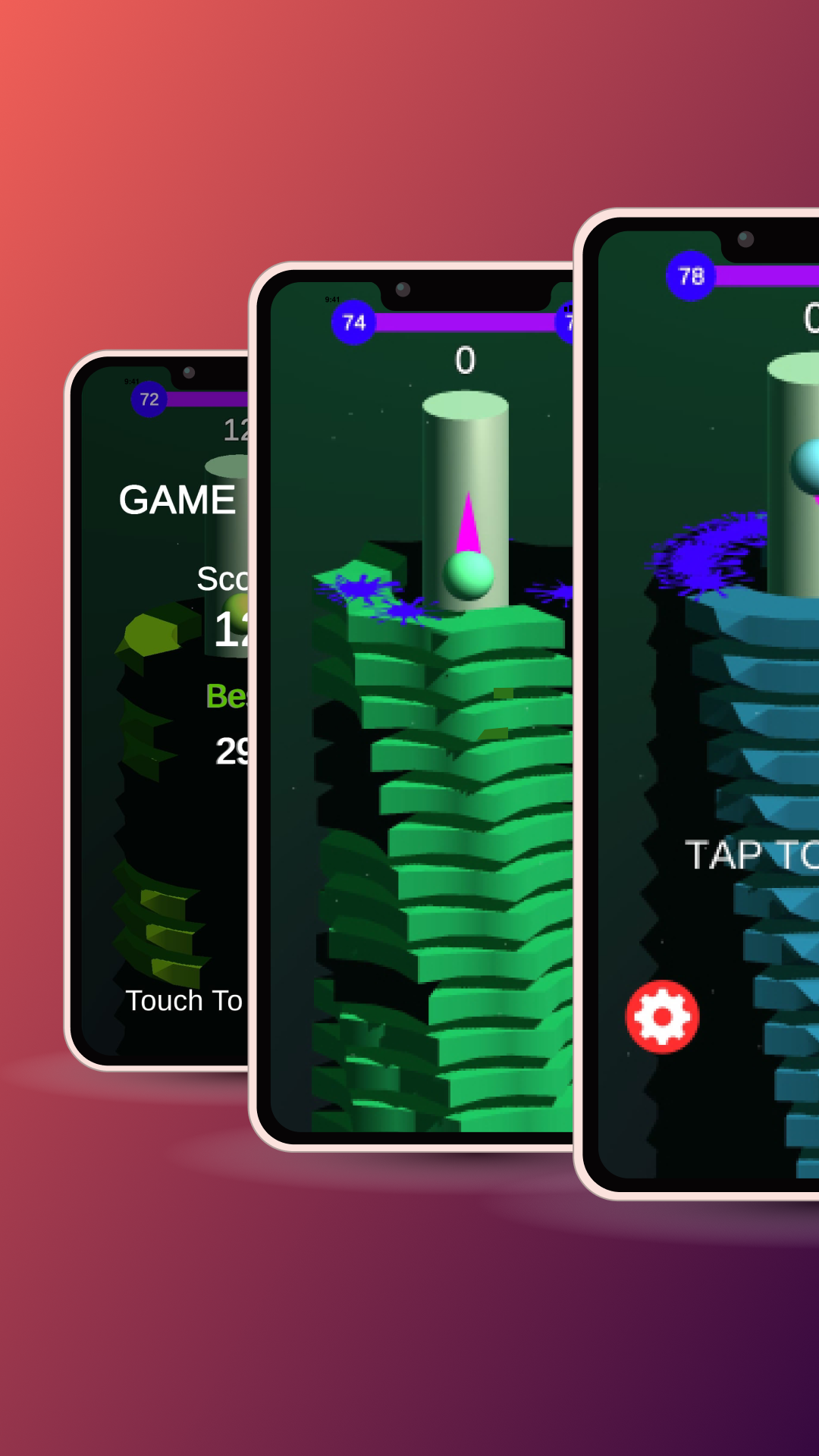Helix Stack Ball Drop & Smash Thrilling Stack Ball 3D Spiral Tower