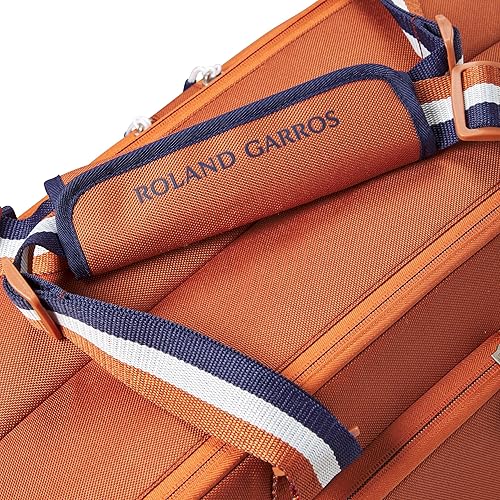 Miniatura 3 de WILSON Roland Garros Team - Bolsa para raqueta de tenis, color arcillaazul marino, capacidad para hasta 6 raquetas