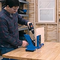 Vista 4 de Kreg Tapa de banco de madera dura de 24" x 32" con agujeros para perros