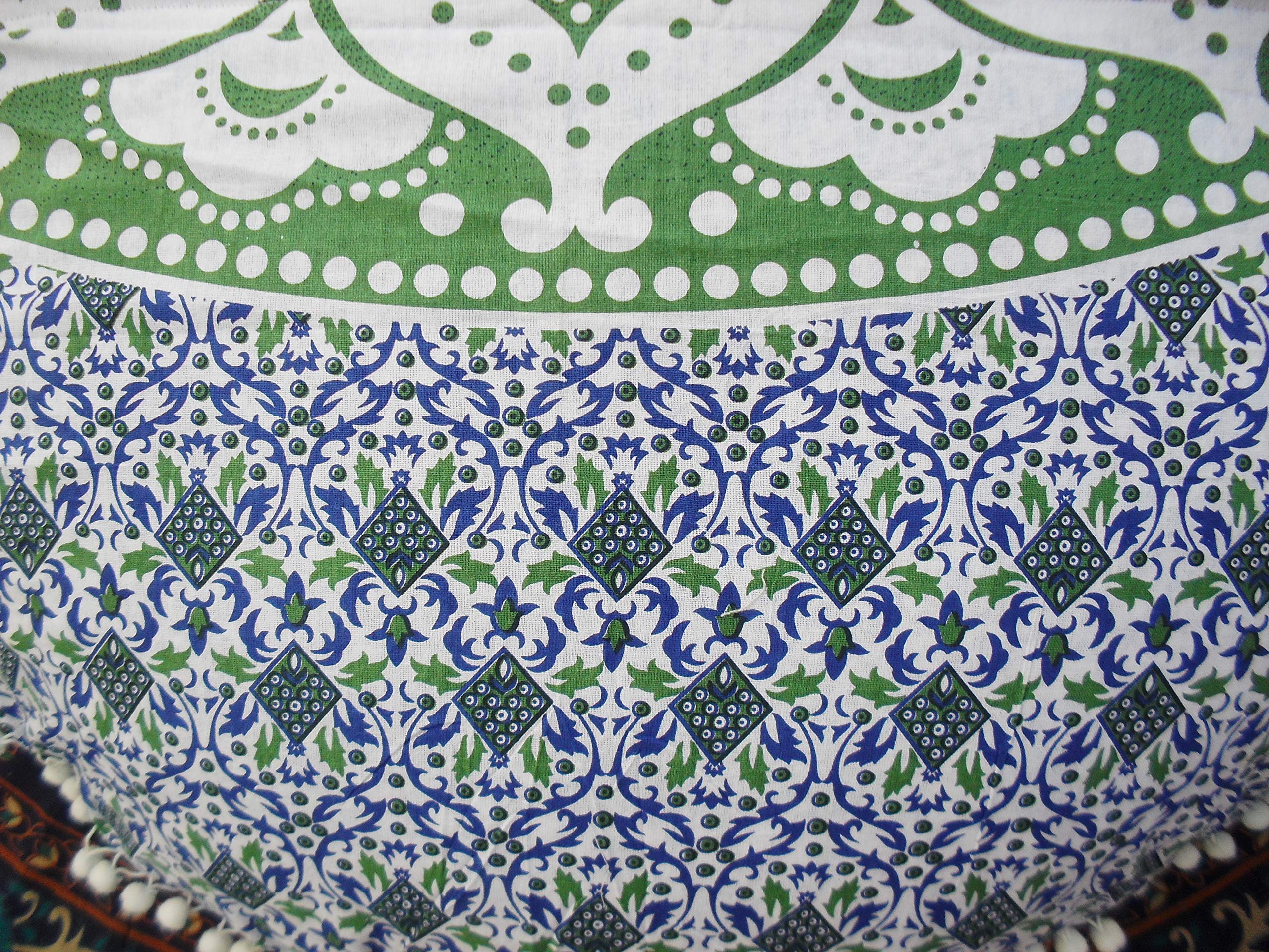 Pannello Mdf Cuscino Da Pavimento Rotondo Mandala Elefante - Foto 12