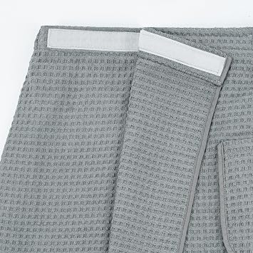 POLYTE Quick Dry Microfibre Waffle Bath Towel Wrap for Men, 50.8x147.3 cm