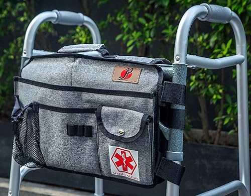 Miniatura 4 de Pf Walker Bag  Bolsa de cesta para silla de ruedas (resistente al agua)  Accesorio de accesorios para personas mayores para plegar, andadores con