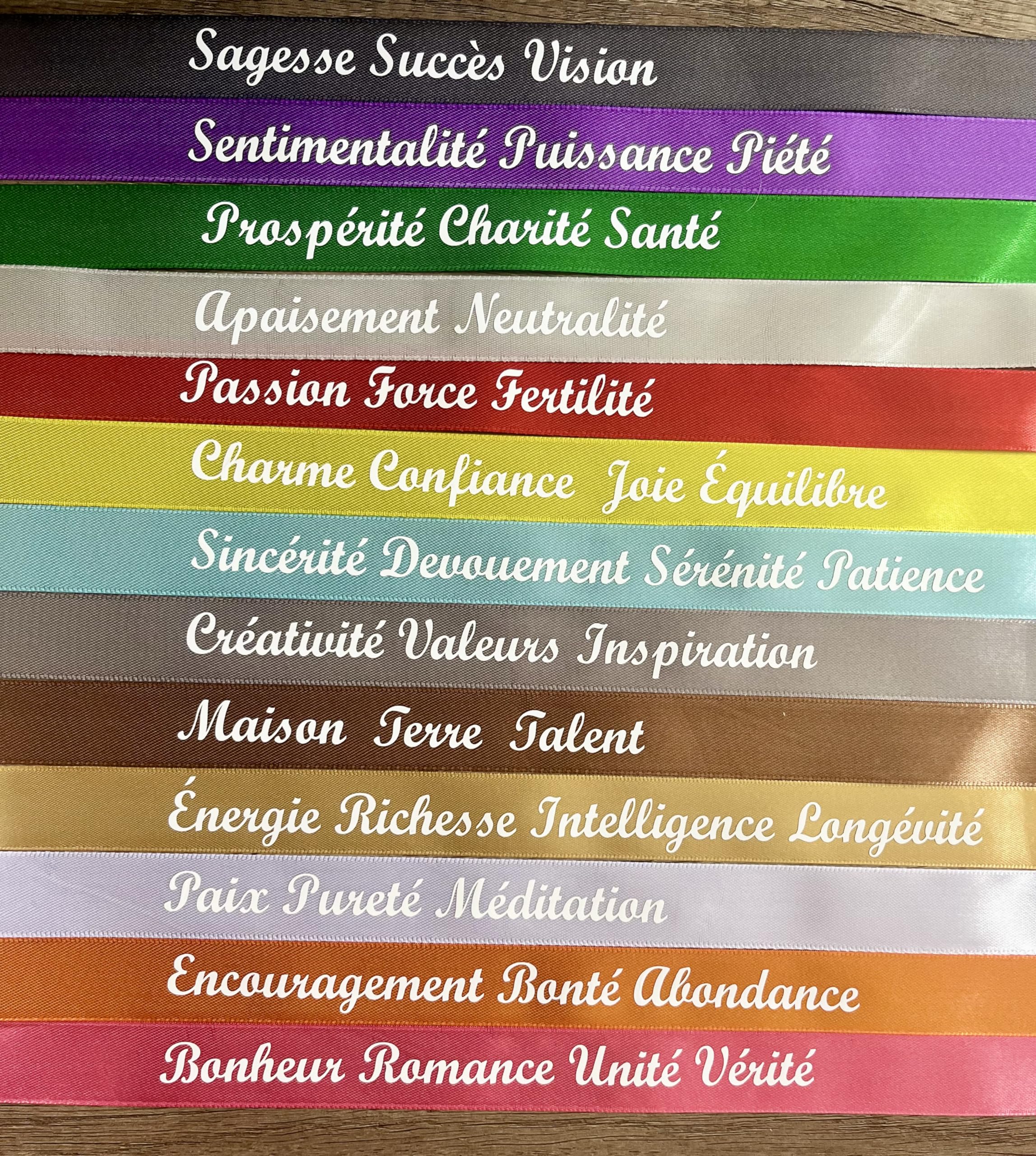 Rubans cérémonie laïque Amour