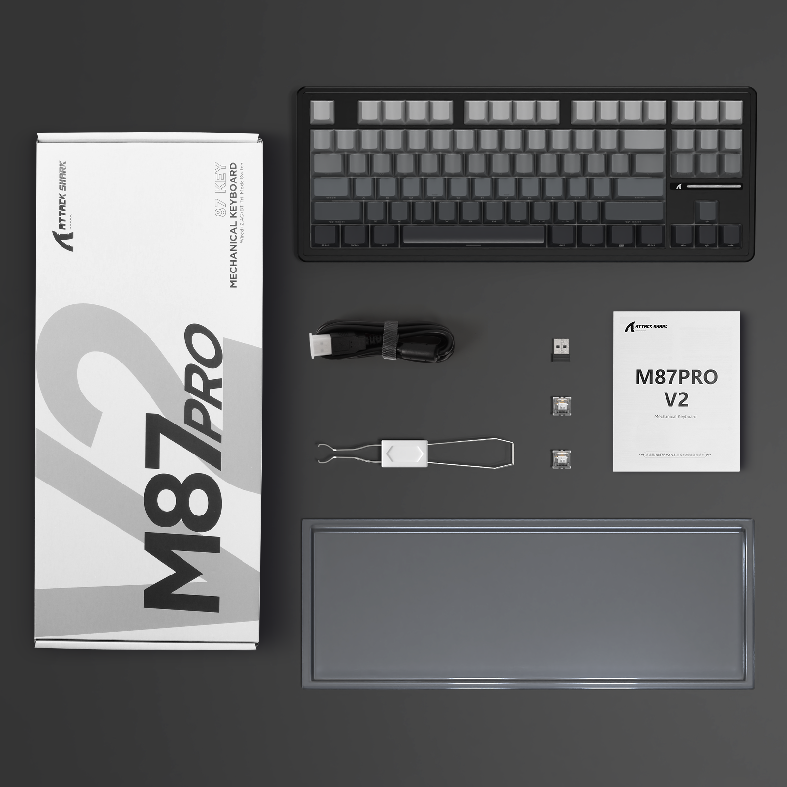 Amazon | MAMBASNAKE x ATTACK SHARK M87PROV2 ゲーミング キーボード